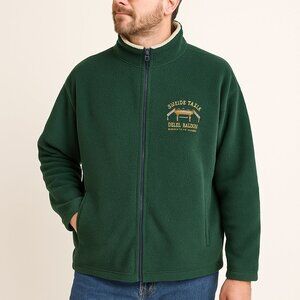 Vintage Delta Saloon Virginia City NV Fleece Jacket Men M Green‎ USA Made